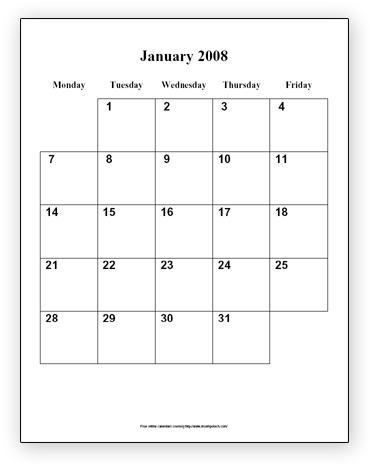 Calendar Preview