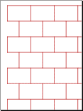 Brick Layout Graph Paper Preview