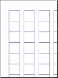 Genkoyoushi (Japanese Character)Graph Paper Preview