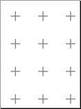 Square Cross Grid Graph Paper Preview