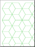 Tumbling BlockGraph Paper Preview